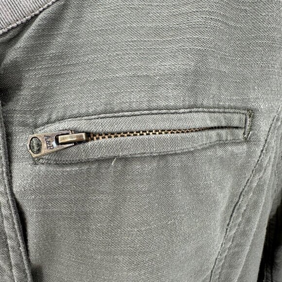 Abercrombie & Fitch Womens Olive Green Military Style Jacket M Cotton/Polyester - Picture 7 of 8